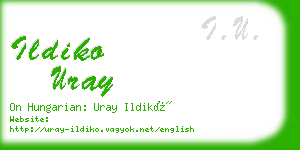 ildiko uray business card